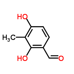 2,4-Dihydroxy-3-methylbenzaldehyde Structure