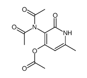 Acetic acid 3-diacetylamino-6-methyl-2-oxo-1,2-dihydro-pyridin-4-yl ester结构式