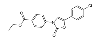 ethyl 4-[5-(4-chlorophenyl)-2-oxo-1,3-oxazol-3-yl]benzoate Structure