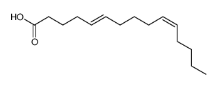 (5E,10Z)-5,10-Pentadecadienoic acid structure