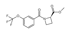 1-(3-trifluoromethoxybenzoyl)azetidine-2R-carboxylic acid methyl ester Structure