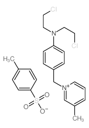 N,N-bis(2-chloroethyl)-4-[(5-methylpyridin-1-yl)methyl]aniline; 4-methylbenzenesulfonic acid picture