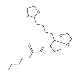 (E)-1-[6-(4-[1,3]Dithiolan-2-yl-butyl)-1,4-dioxa-spiro[4.4]non-7-yl]-oct-1-en-3-one Structure