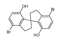 (S)-4,4'-dibromo-7,7'-dihydroxy-1,1'-spirobiindane Structure