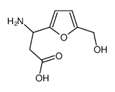 3-AMINO-3-(5-HYDROXYMETHYL-FURAN-2-YL)-PROPIONIC ACID结构式