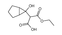 6-[carboxy(ethoxycarbonyl)methyl]bicyclo[3.1.0]hexan-6-ol Structure