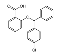 2-[(4-chlorophenyl)-phenylmethoxy]benzoic acid Structure