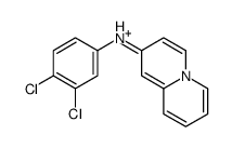 N-(3,4-dichlorophenyl)quinolizin-5-ium-2-amine Structure