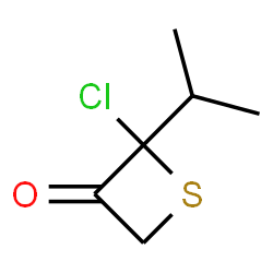 3-Thietanone,2-chloro-2-(1-methylethyl)- Structure