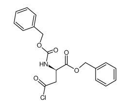 benzyl (-)-(R)-4-chloro-4-oxo-2-<<(benzyloxy)carbonyl>amino>butyrate Structure