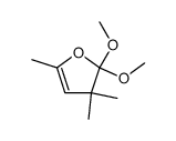 2,4,4-trimethyl-5,5-dimethoxy-4,5-dihydrofuran结构式