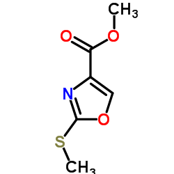 Methyl 2-(methylsulfanyl)-1,3-oxazole-4-carboxylate Structure