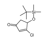 4-[tert-butyl(dimethyl)silyl]oxy-3-chlorocyclopent-2-en-1-one Structure