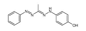 N-(4-Hydroxy-phenyl)-3-methyl-N'''-phenyl-formazan结构式