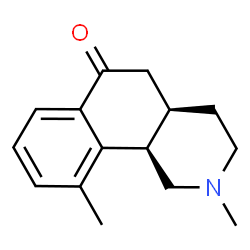 Benz[h]isoquinolin-6(2H)-one, 1,3,4,4a,5,10b-hexahydro-2,10-dimethyl-, (4aR,10bR)-rel- (9CI) structure