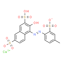 calcium hydrogen 3-hydroxy-4-[(4-methyl-2-sulphonatophenyl)azo]naphthalene-2,7-disulphonate picture