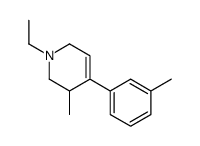 3-Picoline,1-ethyl-1,2,3,6-tetrahydro-4-m-tolyl-(8CI) Structure