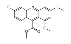 6-fluoro-1,3-dimethoxyacridine-9-carboxylate de methyle结构式