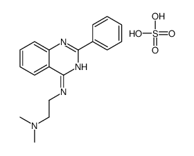 N',N'-dimethyl-N-(2-phenylquinazolin-4-yl)ethane-1,2-diamine,sulfuric acid结构式