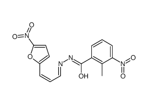 2-methyl-3-nitro-N-[(E)-[(E)-3-(5-nitrofuran-2-yl)prop-2-enylidene]amino]benzamide Structure