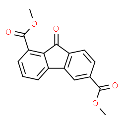 9-Oxo-9H-fluorene-1,6-dicarboxylic acid dimethyl ester结构式