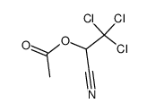 2-acetoxy-3,3,3-trichloro-propionitrile Structure