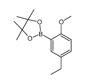 2-(5-ethyl-2-methoxyphenyl)-4,4,5,5-tetramethyl-1,3,2-dioxaborolane结构式