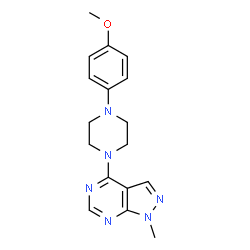 4-[4-(4-methoxyphenyl)piperazin-1-yl]-1-methyl-1H-pyrazolo[3,4-d]pyrimidine picture