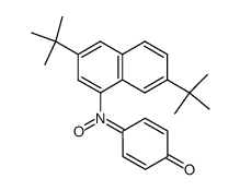 N-(3',7'-di-t-butyl-1'-naphthyl)-1,4-benzoquinone imine N-oxide Structure