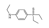 4-diethylphosphinothioyl-N-ethylaniline结构式