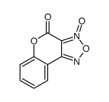 3-oxidochromeno[3,4-c][1,2,5]oxadiazol-3-ium-4-one结构式