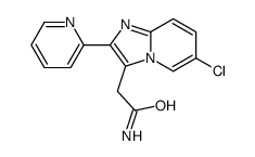 2-(6-chloro-2-pyridin-2-ylimidazo[1,2-a]pyridin-3-yl)acetamide Structure