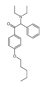 2-(diethylamino)-1-(4-pentoxyphenyl)-2-phenylethanone结构式