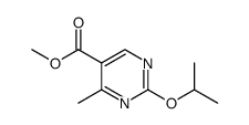 5-Pyrimidinecarboxylic acid, 4-methyl-2-(1-methylethoxy)-, methyl ester Structure