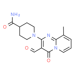 1-(3-FORMYL-9-METHYL-4-OXO-4H-PYRIDO[1,2-A]PYRIMIDIN-2-YL)-PIPERIDINE-4-CARBOXYLIC ACID AMIDE结构式