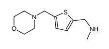 N-methyl-[5-(morpholinomethyl)thien-2-ylmethyl]amine structure