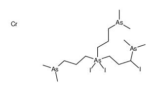 chromium,(3-dimethylarsanyl-3-iodopropyl)-bis(3-dimethylarsanylpropyl)-diiodo-λ5-arsane结构式