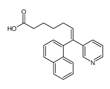 7-naphthalen-1-yl-7-pyridin-3-ylhept-6-enoic acid Structure