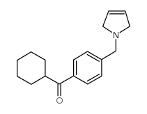 CYCLOHEXYL 4-(3-PYRROLINOMETHYL)PHENYL KETONE结构式