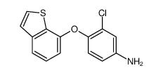 4-(1-benzothiophen-7-yloxy)-3-chloroaniline结构式