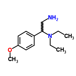 N-[2-amino-1-(4-methoxyphenyl)ethyl]-N,N-diethylamine Structure