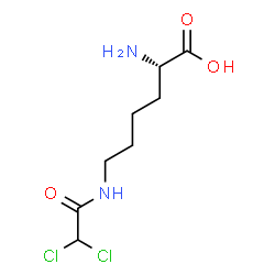 N(epsilon)-(dichloroacetyl)lysine structure