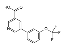 5-[3-(三氟甲氧基)苯基]-3-吡啶羧酸结构式