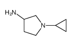 1-cyclopropylpyrrolidin-3-amine Structure