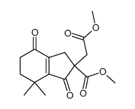 Methyl 7,7-dimethyl-1,4-dioxo-2-methoxycarbonyl-4,5,6,7-tetrahydroindane-2-yl-acetate Structure