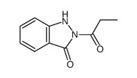 1,2-Dihydro-2-propionyl-3H-indazol-3-one Structure