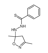 5-thiobenzoylhydrazino-3,5-dimethylisoxazoline-2结构式