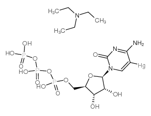 5-MERCURICYTIDINE 5'-TRIPHOSPHATE CARBONATE TRIETHYLAMMONIUM SALT structure