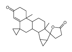 6,6-ethylene-15,16-methylene-3-oxo-17-pregn-4-ene-2,17-carbolactone结构式