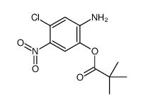 2,2-Dimethylpropionic acid 2-amino-4-chloro-5-nitrophenyl ester结构式